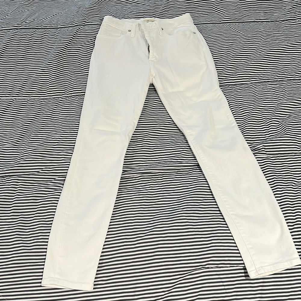 Madewell 9” white skinny Jean